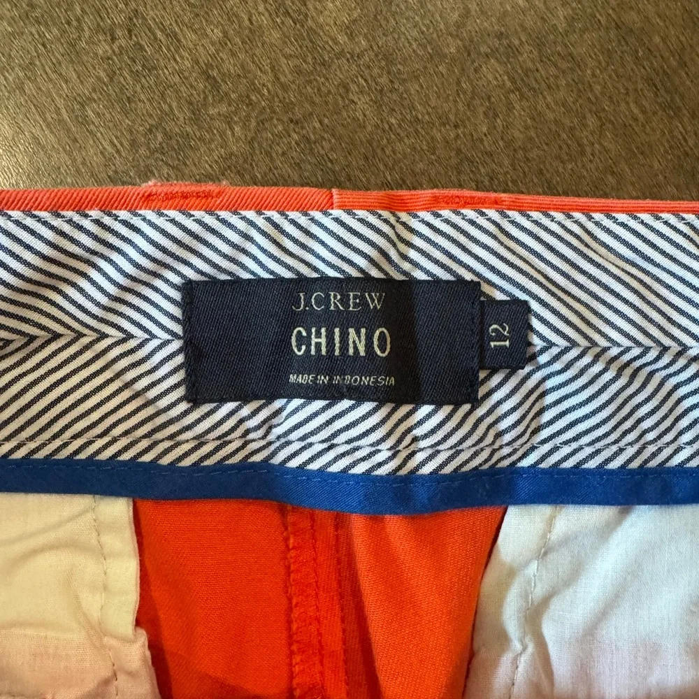 J. Crew Orange Cotton Chino Shorts - Picture 4 of 6